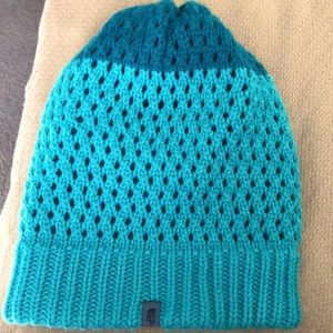 The north face lined beanie green turquoise